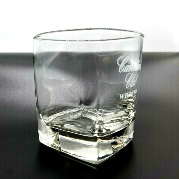 Canadian Club Whisky Square Bottom Rocks Glass - Picture 4 of 12